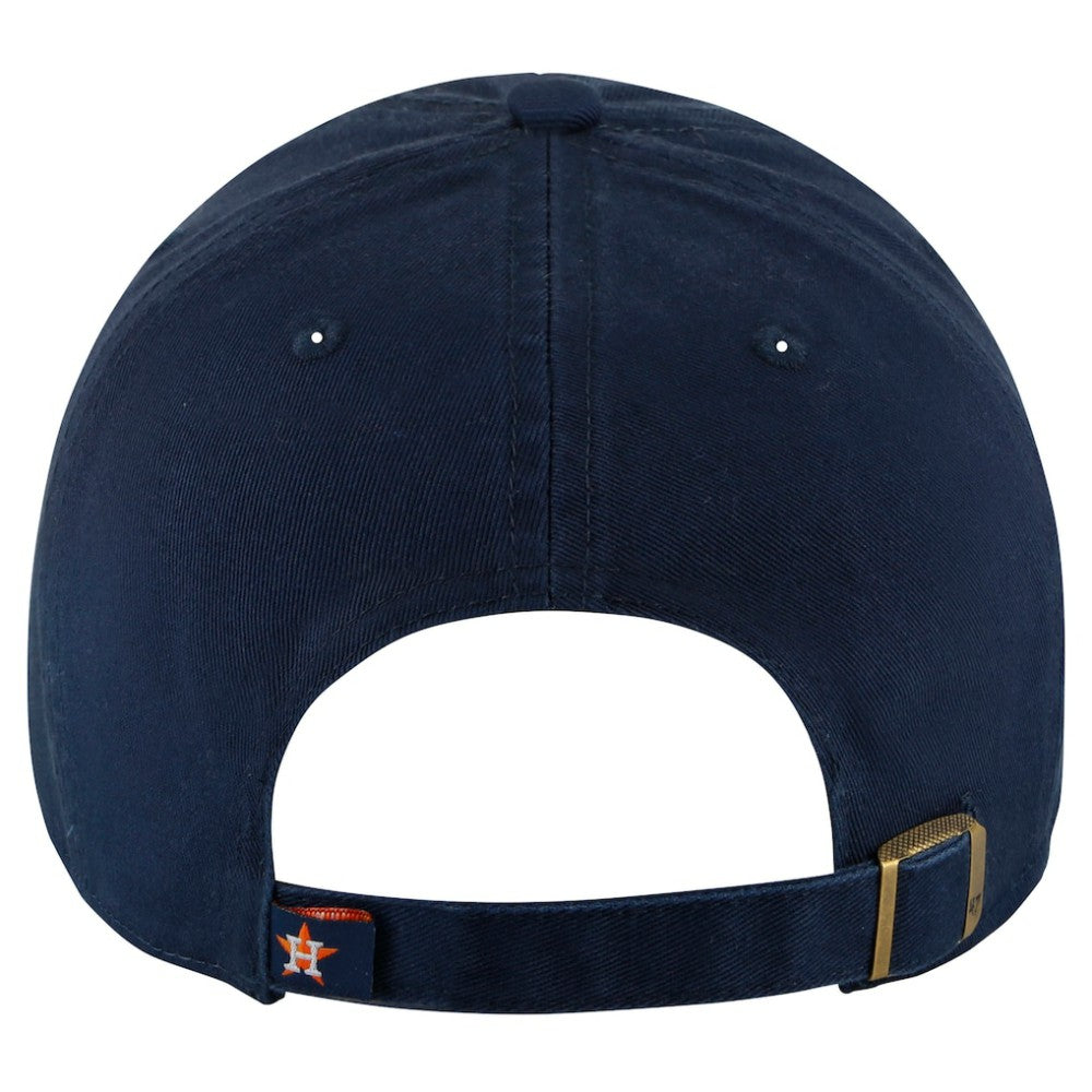 Houston Astros '47 Clean Up Adjustable Hat - Navy/Orange - 47 brand on Sale
