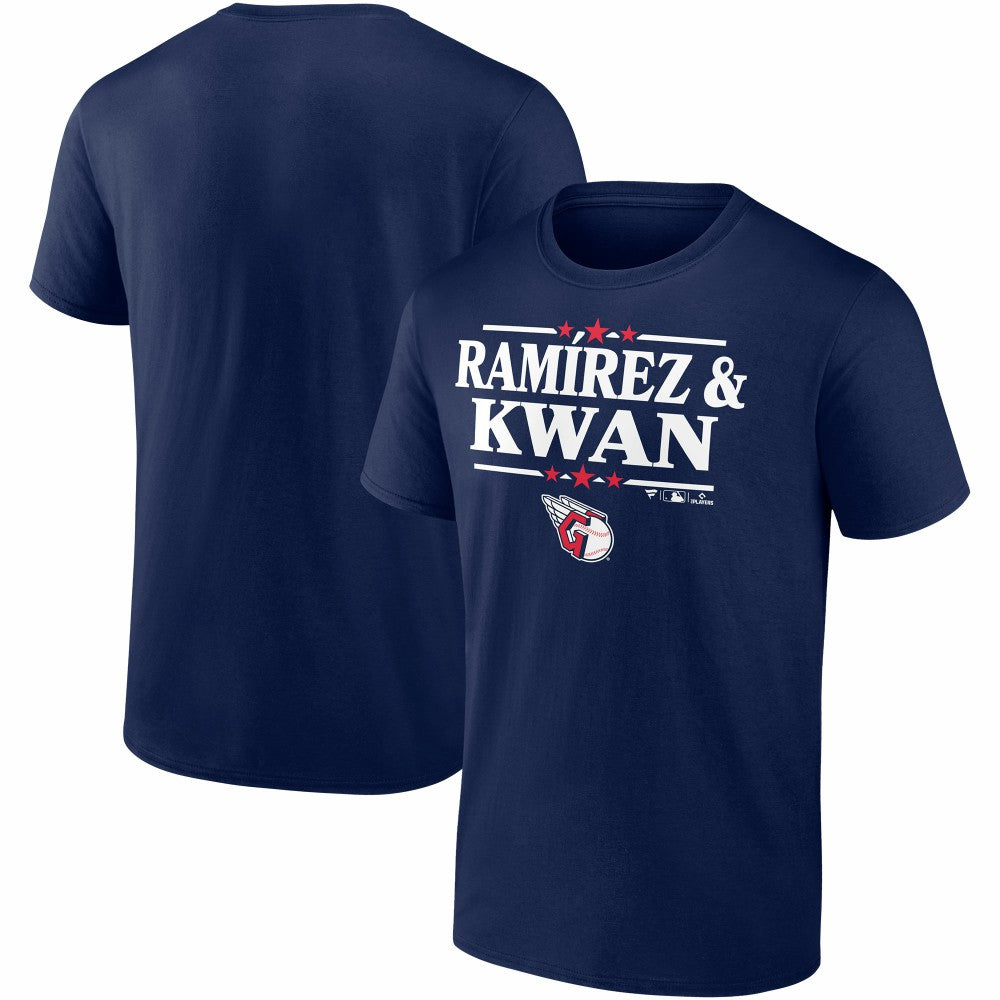 Jose Ramirez & Steven Kwan Cleveland Guardians Election Player T-Shirt - Navy - MLB Online
