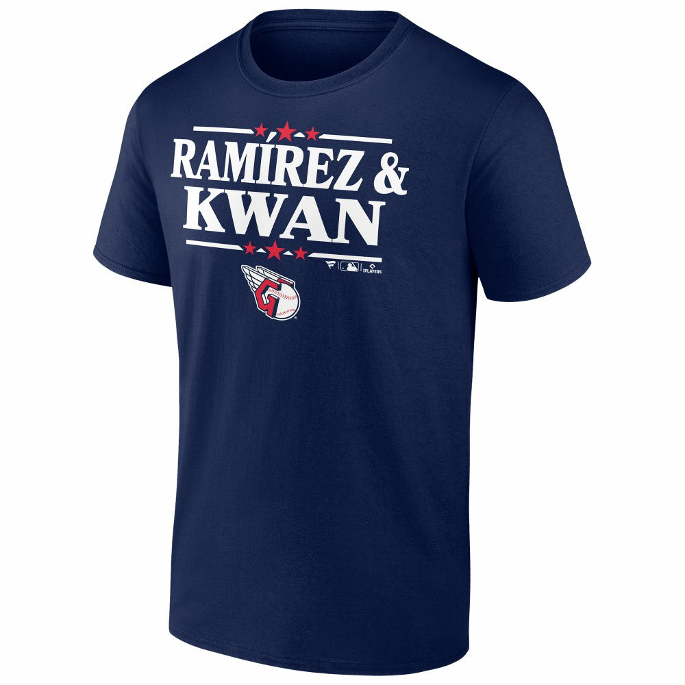 Jose Ramirez & Steven Kwan Cleveland Guardians Election Player T-Shirt - Navy - MLB Online
