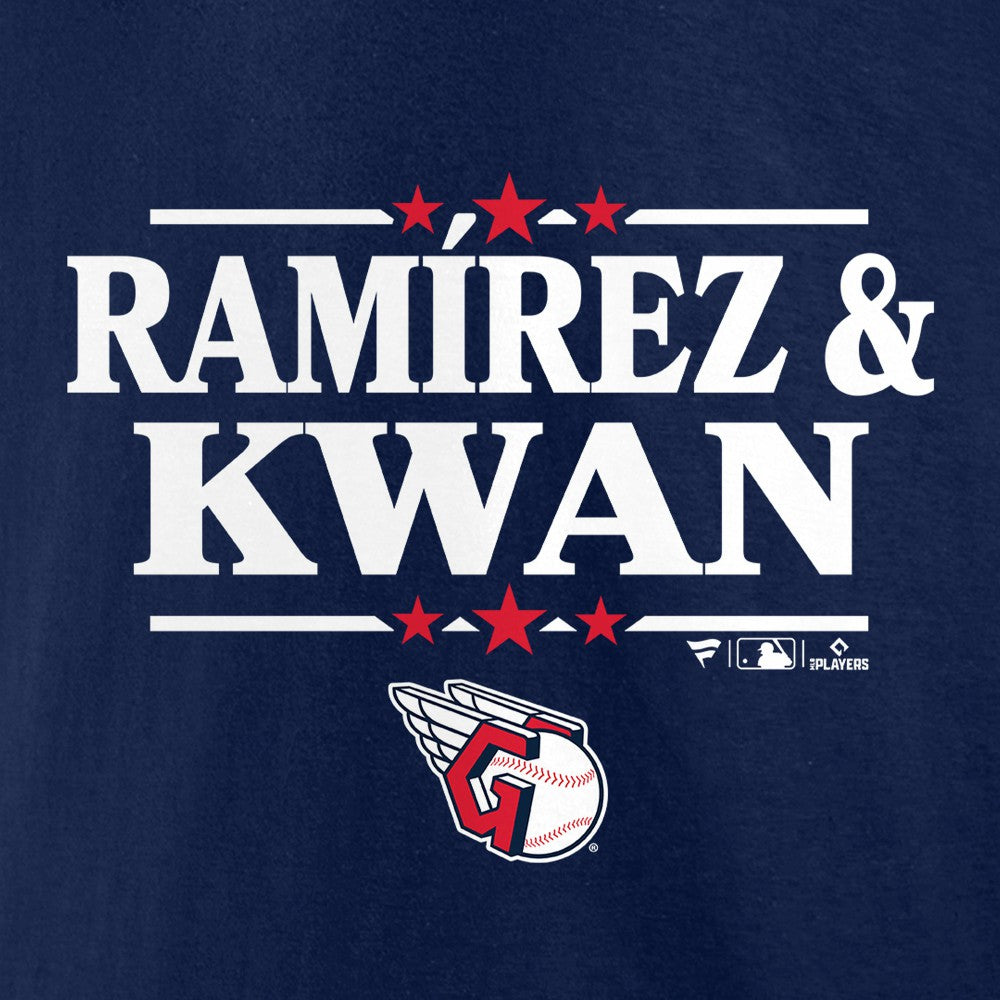Jose Ramirez & Steven Kwan Cleveland Guardians Election Player T-Shirt - Navy - MLB Online