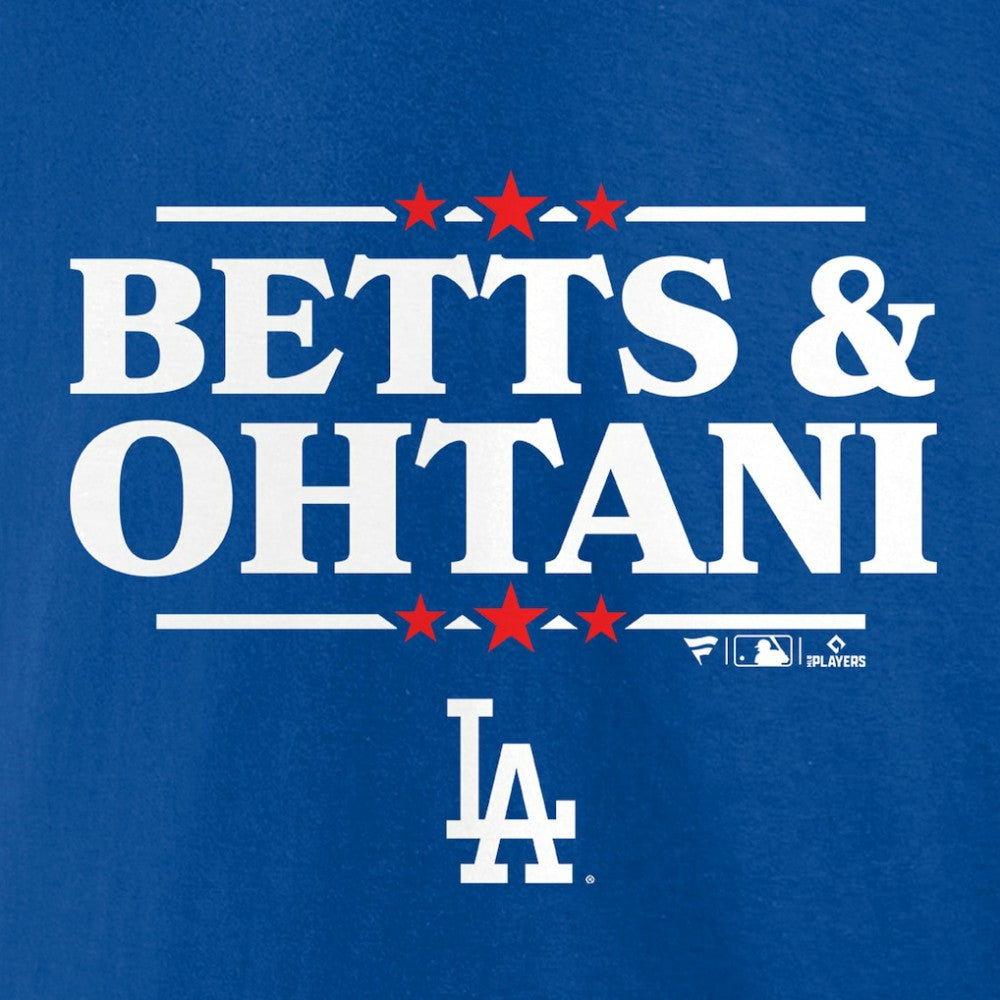 Mookie Betts & Shohei Ohtani Los Angeles Dodgers Election Player T-Shirt - Royal - MLB Discount