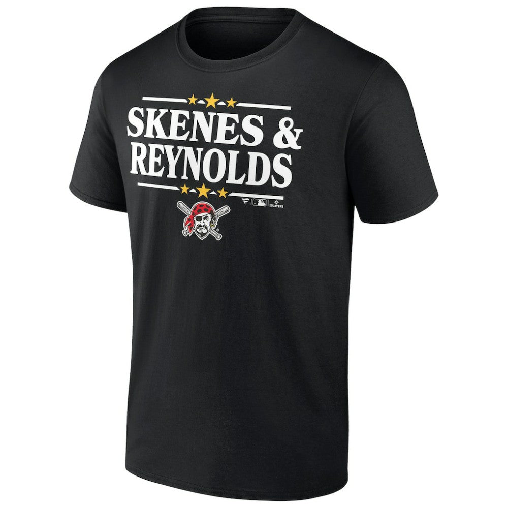 Paul Skenes & Bryan Reynolds Pittsburgh Pirates Election Player T-Shirt - Black - MLB Lifestyle