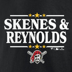 Paul Skenes & Bryan Reynolds Pittsburgh Pirates Election Player T-Shirt - Black - MLB Lifestyle