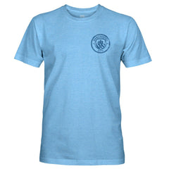 Manchester City 1863FC Mono Badge Retro Tri-Blend T-Shirt Sky Blue