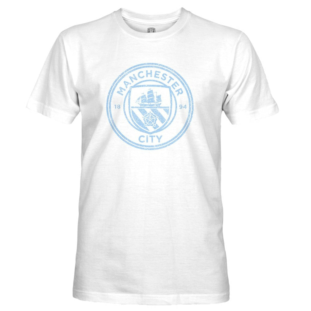Manchester City 1863FC Mono Badge T-Shirt White