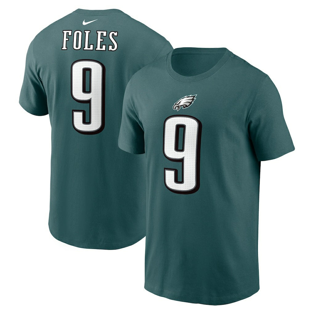 Nike Nick Foles Philadelphia Eagles Retired Player Name & Number T-Shirt Midnight Green