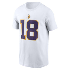 Nike Justin Jefferson Minnesota Vikings Name & Number T-Shirt White