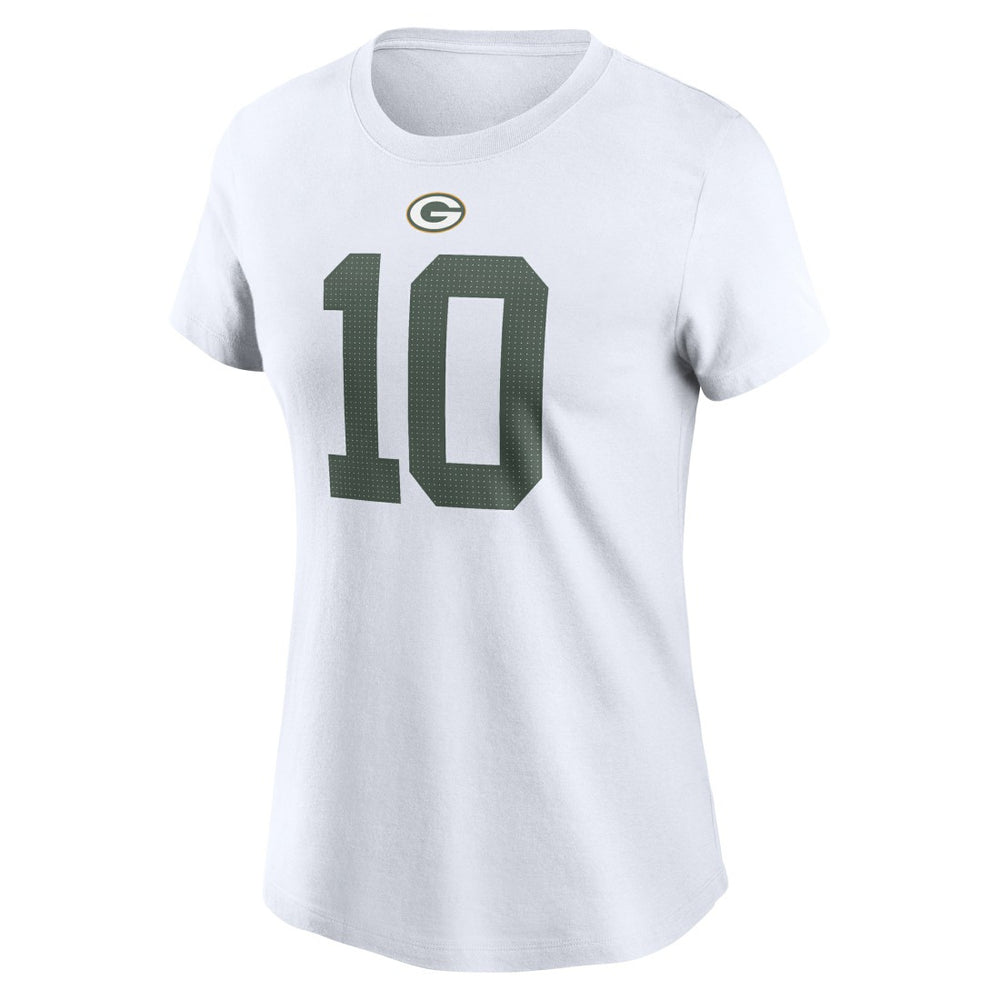 Nike Jordan Love Green Bay Packers Women's Player Name & Number T-Shirt White