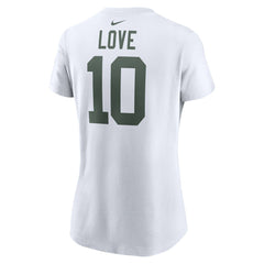 Nike Jordan Love Green Bay Packers Women's Player Name & Number T-Shirt White