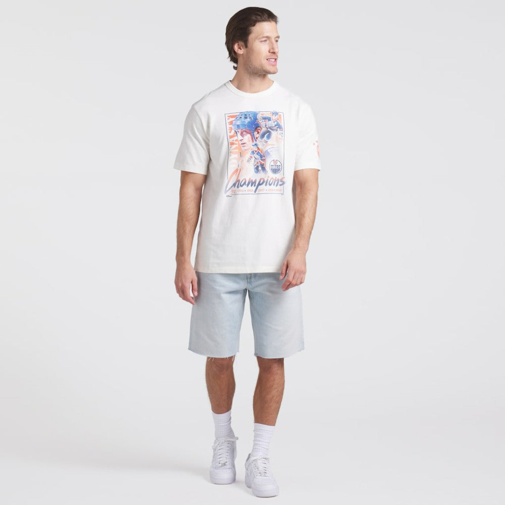 Edmonton Oilers Fanatics Decades Collection Timeless T-Shirt - White - NHL 202143905