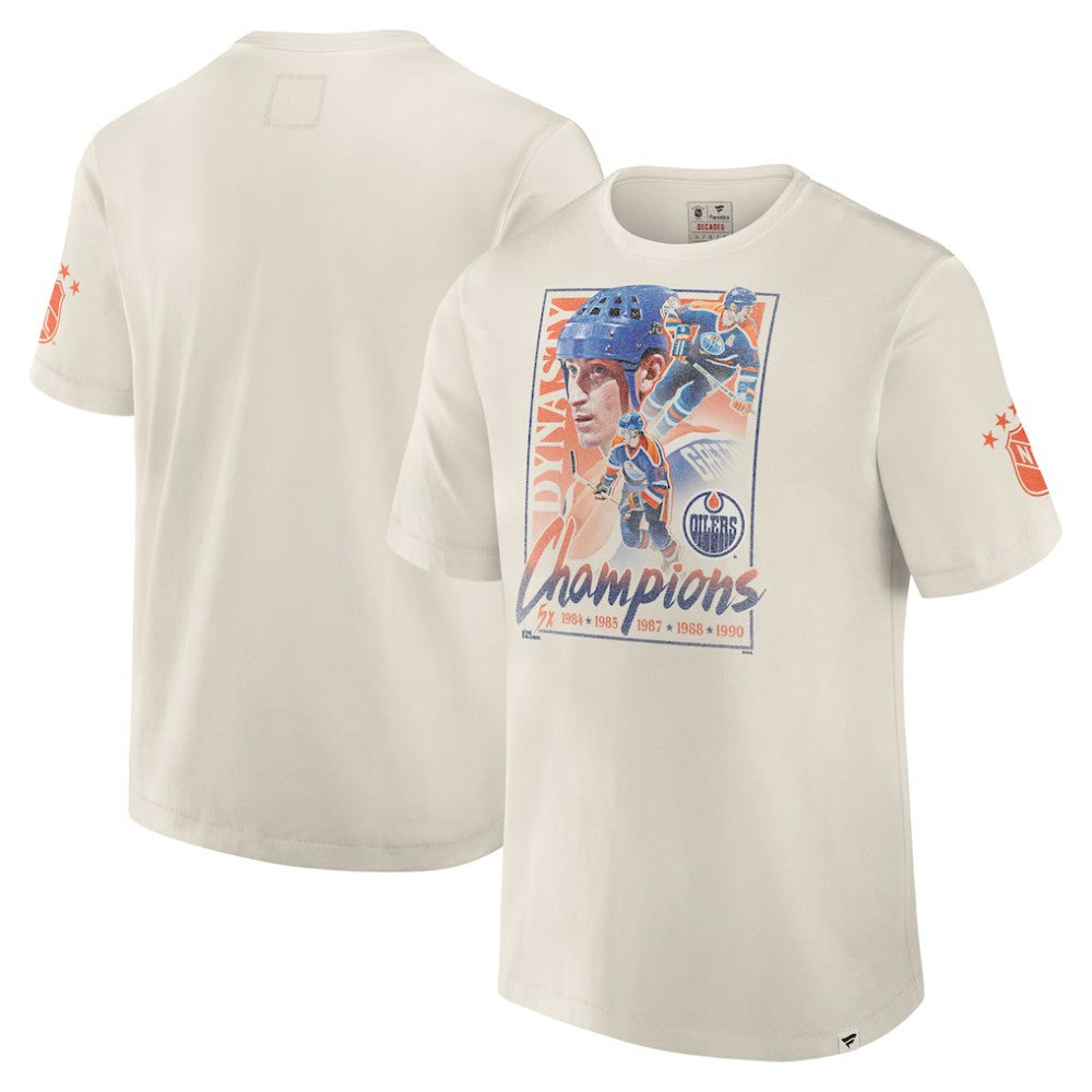 Edmonton Oilers Fanatics Decades Collection Timeless T-Shirt - White - NHL 202143905