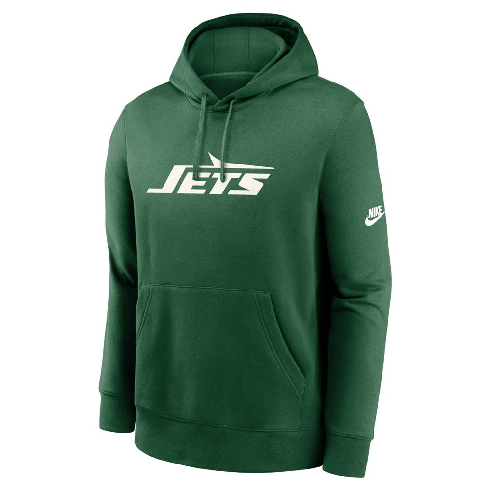 Nike New York Jets Rewind Club Logo Pullover Hoodie Green