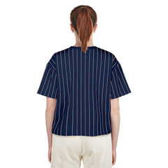 Washington Nationals New Era Women's 2025 City Connect Pinstripe T-Shirt - Navy - New Era Discount
