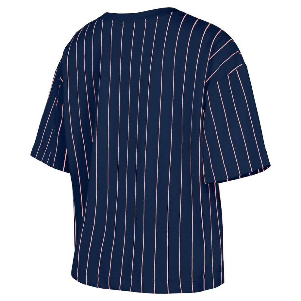 Washington Nationals New Era Women's 2025 City Connect Pinstripe T-Shirt - Navy - New Era Discount