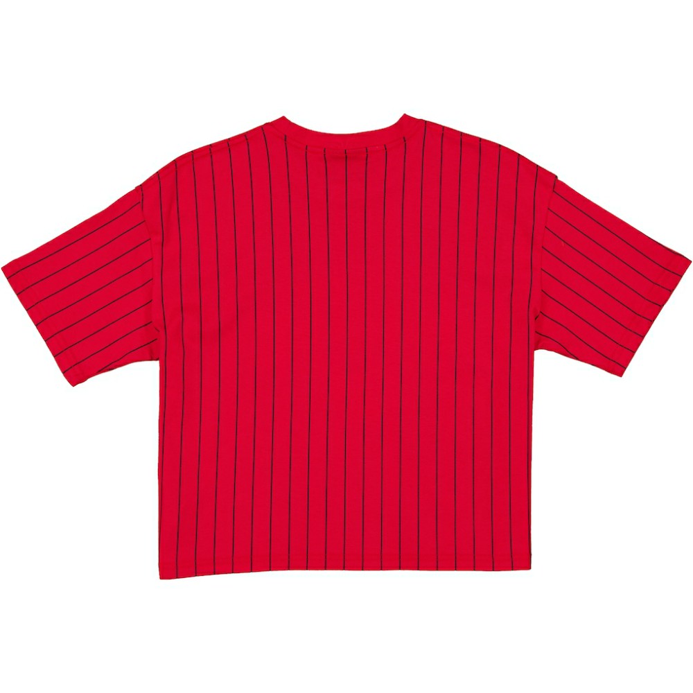 Chicago White Sox New Era Women's 2025 City Connect Pinstripe T-Shirt - Red/Black - New Era Sale