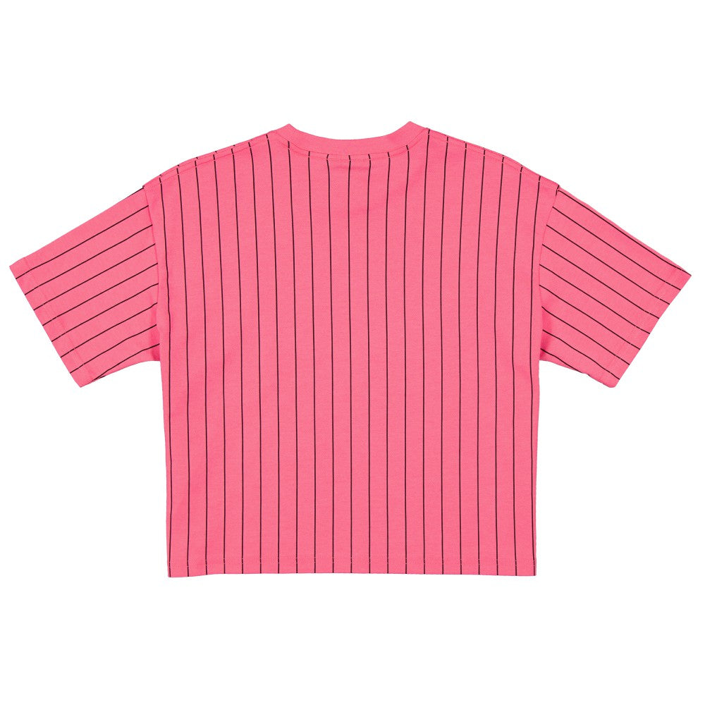 Miami Marlins New Era Women's 2025 City Connect Pinstripe T-Shirt - Pink - New Era Discount