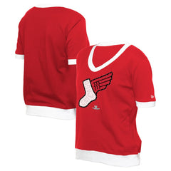 Chicago White Sox New Era Women's 2025 City Connect Rhinestone V-Neck T-Shirt - Red - New Era Online