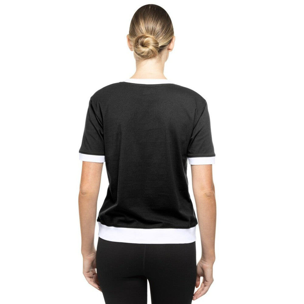 San Francisco Giants New Era Women's 2025 City Connect Rhinestone V-Neck T-Shirt - Black - New Era Discount