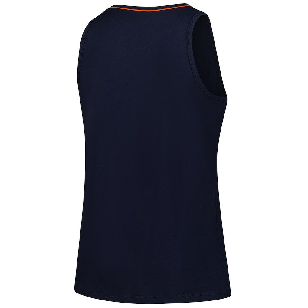 Chicago Bears Logo Athletic Women's Plus Size Stellar Win V-Neck Tank Top Navy