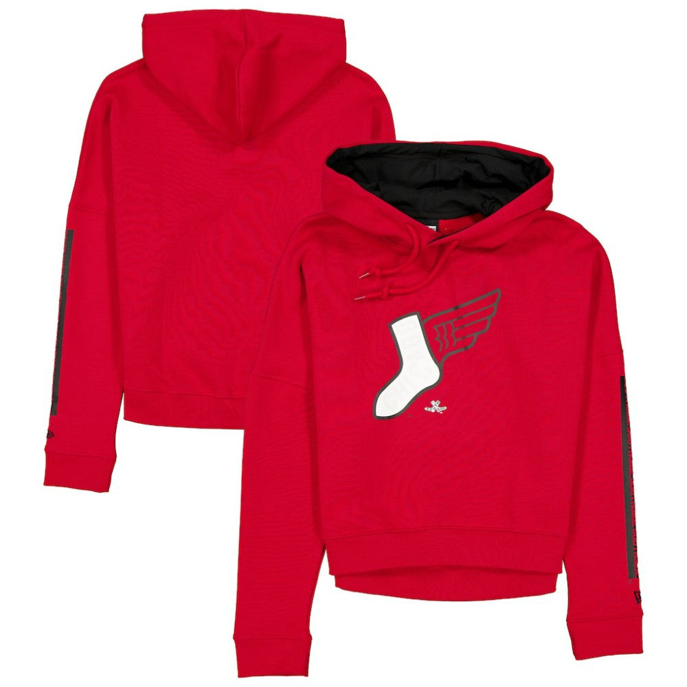 Chicago White Sox New Era Women's 2025 City Connect Pullover Hoodie - Red/Black - New Era Lifestyle