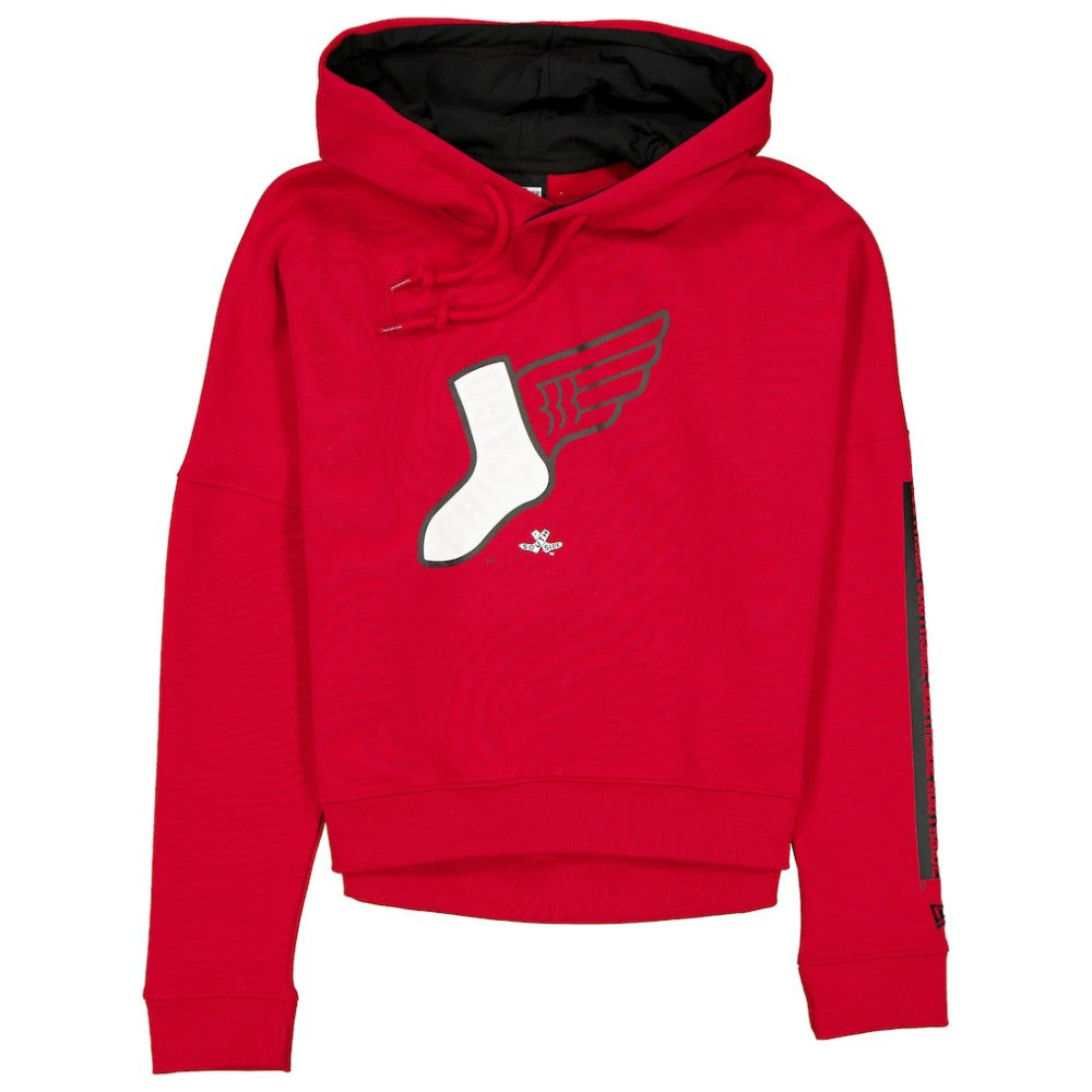 Chicago White Sox New Era Women's 2025 City Connect Pullover Hoodie - Red/Black - New Era Lifestyle