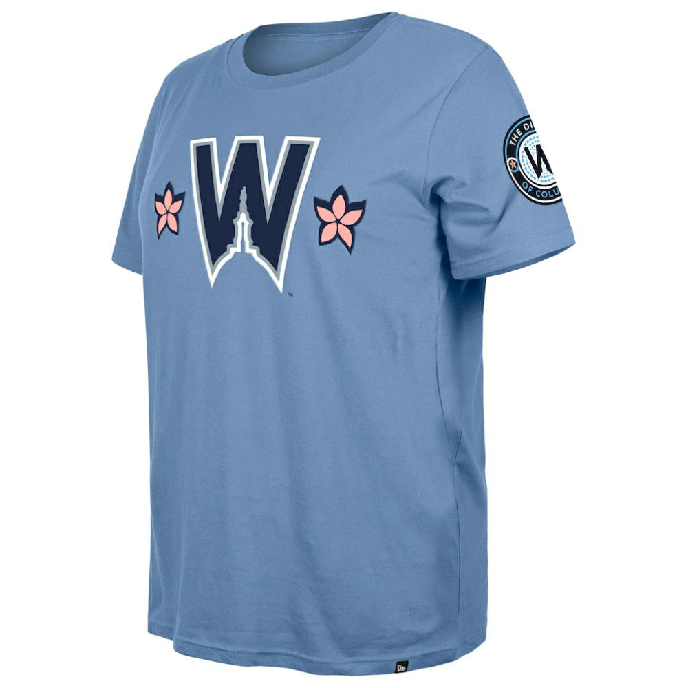 Washington Nationals New Era Women's 2025 City Connect Plus Size T-Shirt - Powder Blue - New Era Lifestyle