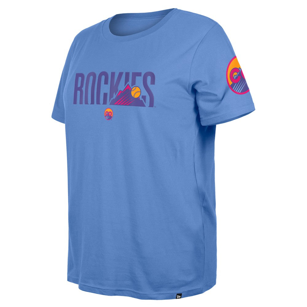 Colorado Rockies New Era Women's 2025 City Connect Plus Size T-Shirt - Blue - New Era Online
