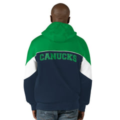 Vancouver Canucks Starter Power Forward Full-Zip Hoodie - Navy/Green - NHL 202144392