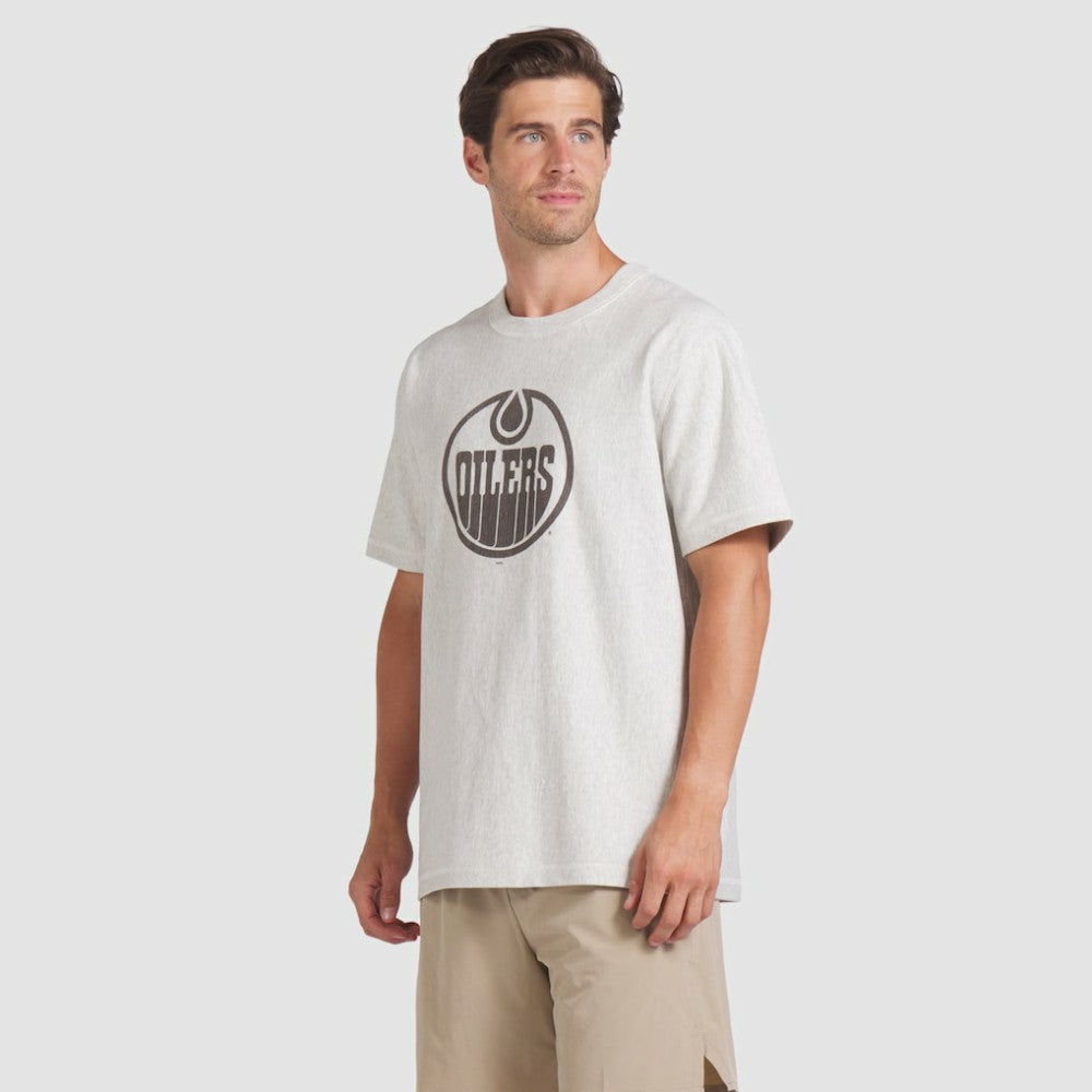 Edmonton Oilers Fanatics Made in Canada T-Shirt - Cream - NHL 202144554