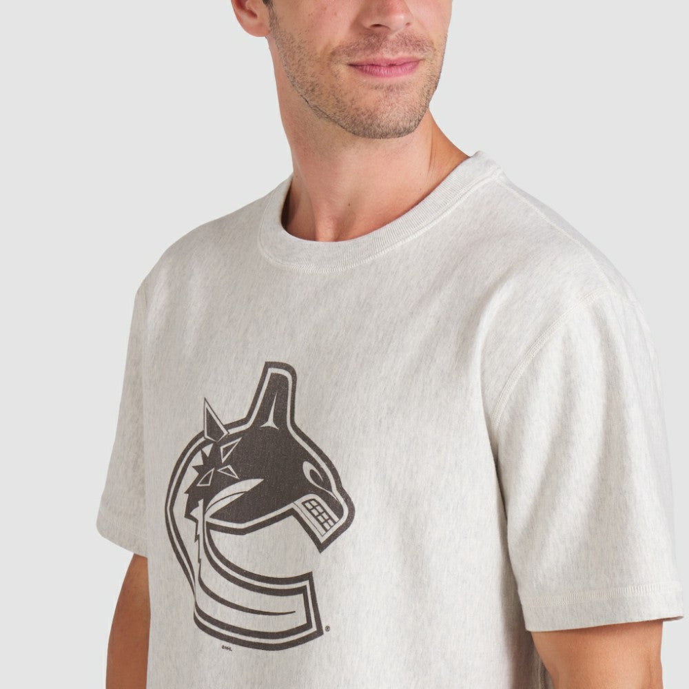 Vancouver Canucks Fanatics Made in Canada T-Shirt - Cream - NHL 202144562