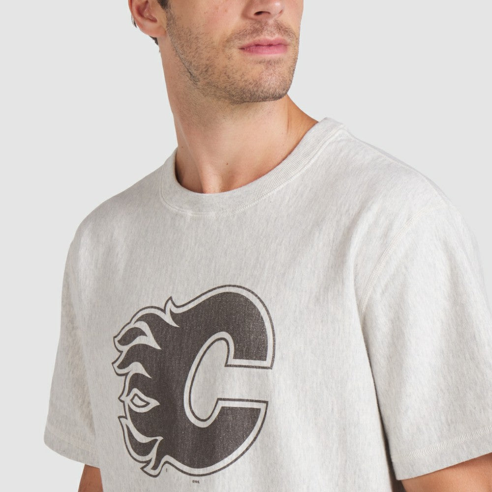 Calgary Flames Fanatics Made in Canada T-Shirt - Cream - NHL 202144566
