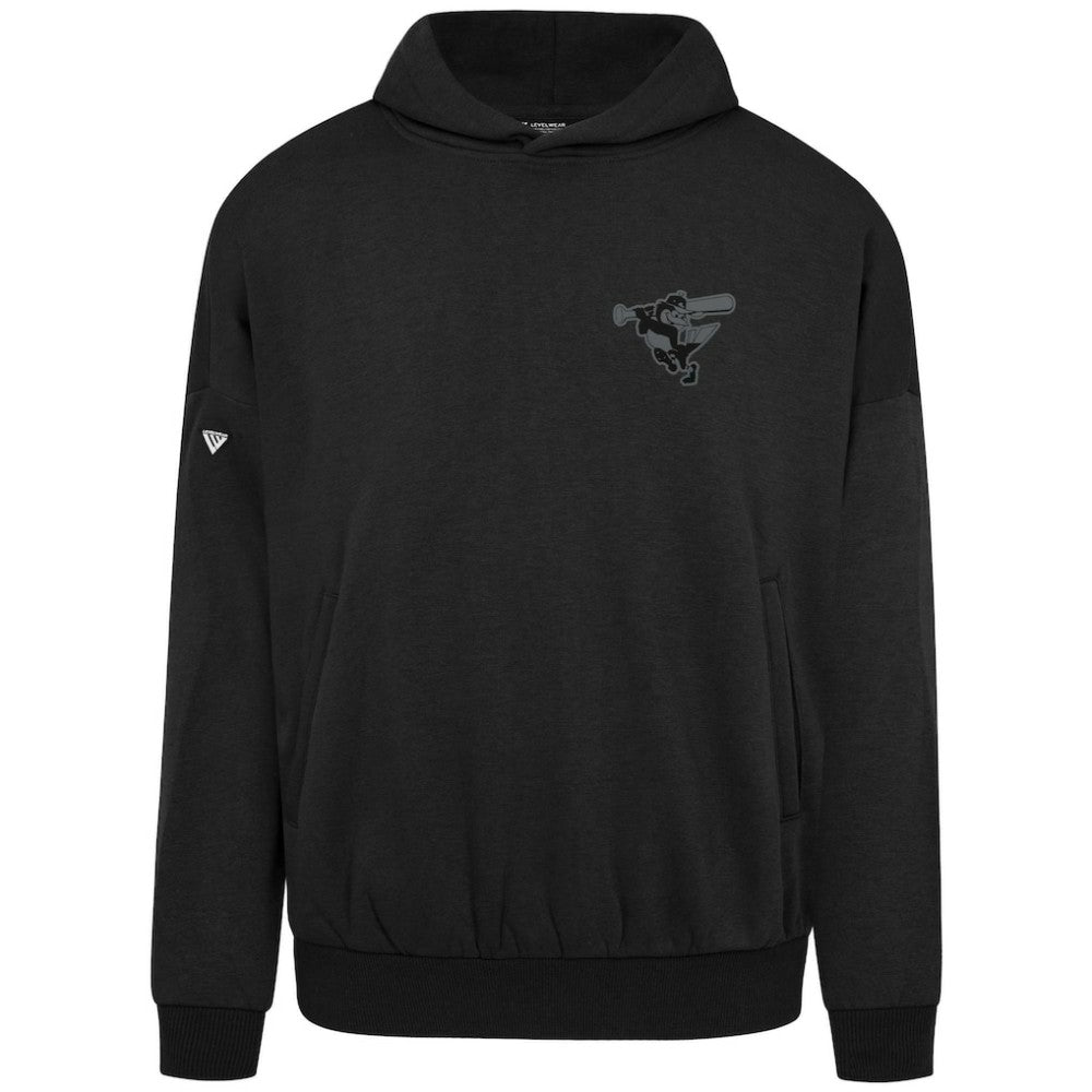 Baltimore Orioles Levelwear Contact Nightfall Pullover Hoodie - Black - MLB Lifestyle