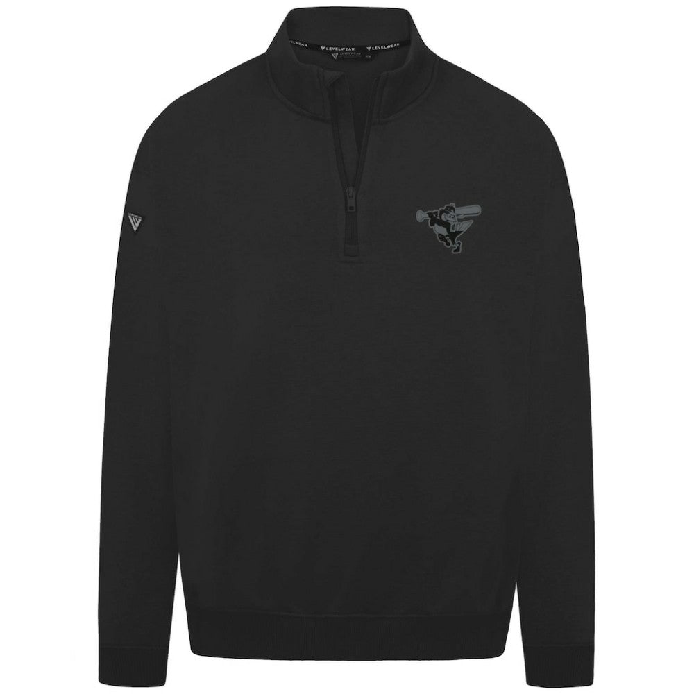 Baltimore Orioles Levelwear Murray Nightfall Quarter-Zip Top - Black - MLB Sale