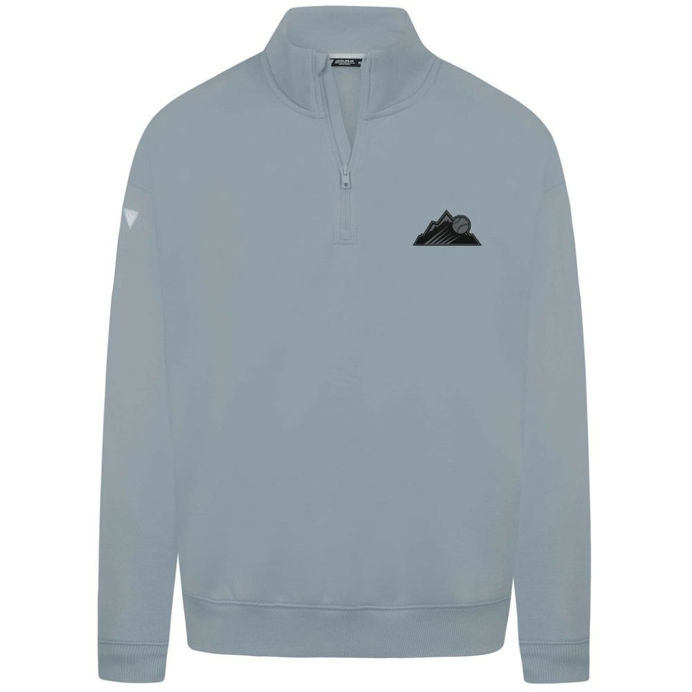 Colorado Rockies Levelwear Murray Nightfall Quarter-Zip Top - Gray - MLB Lifestyle