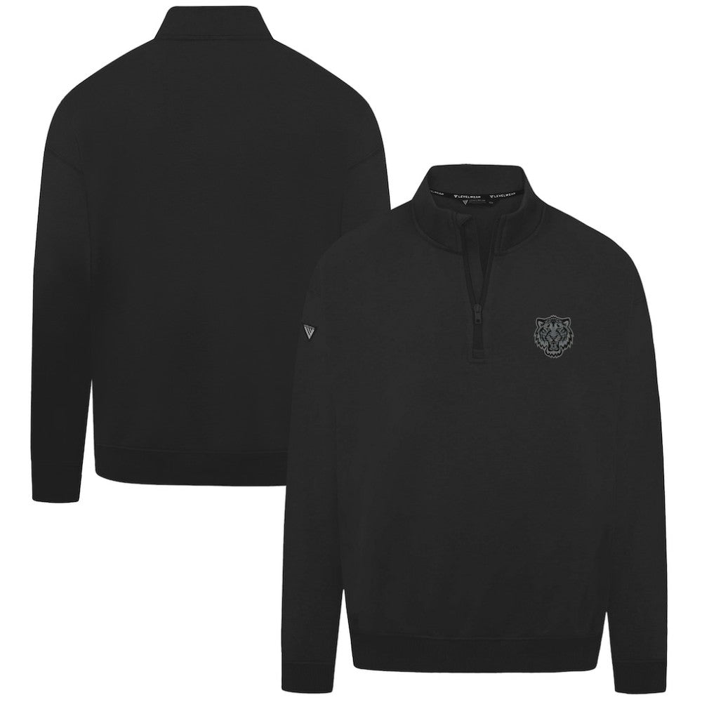 Detroit Tigers Levelwear Murray Nightfall Quarter-Zip Top - Black - MLB Sale