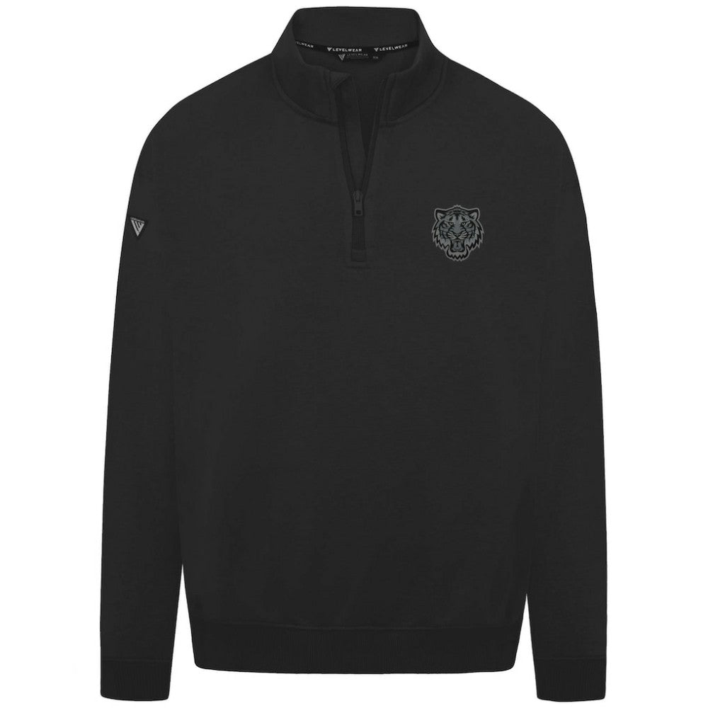 Detroit Tigers Levelwear Murray Nightfall Quarter-Zip Top - Black - MLB Sale