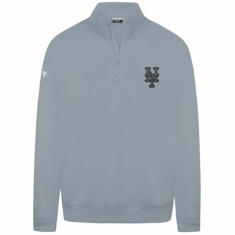 New York Mets Levelwear Murray Nightfall Quarter-Zip Top - Gray - MLB Lifestyle
