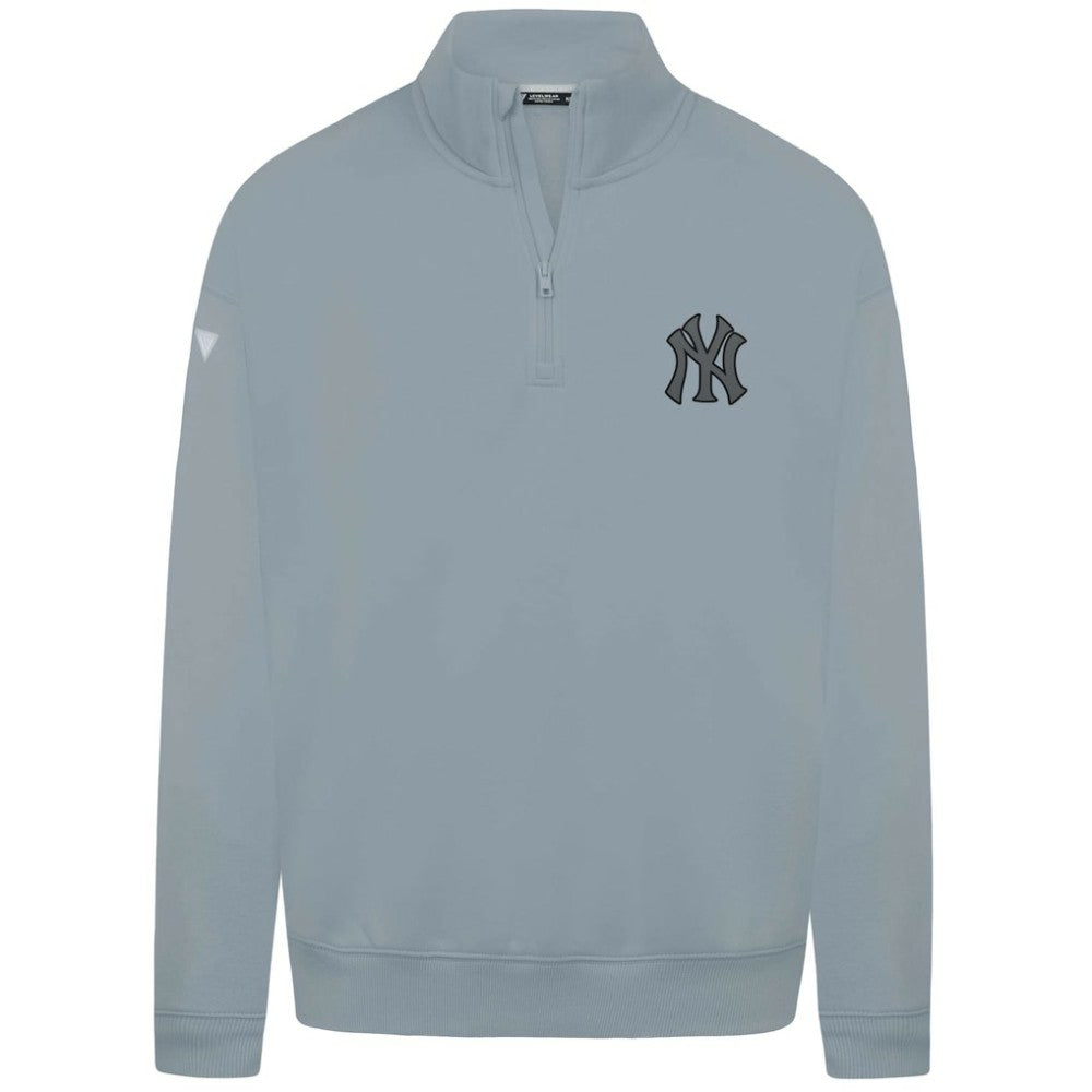 New York Yankees Levelwear Murray Nightfall Quarter-Zip Top - Gray - MLB Discount