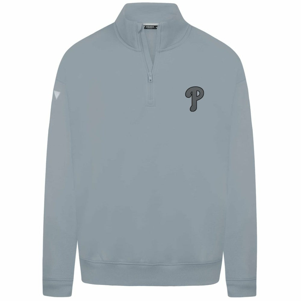 Philadelphia Phillies Levelwear Murray Nightfall Quarter-Zip Top - Gray - MLB on Sale