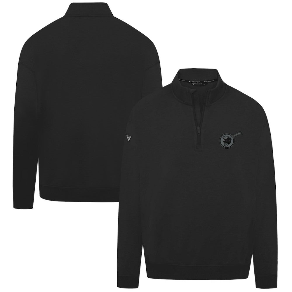 San Diego Padres Levelwear Murray Nightfall Quarter-Zip Top - Black - MLB Discount