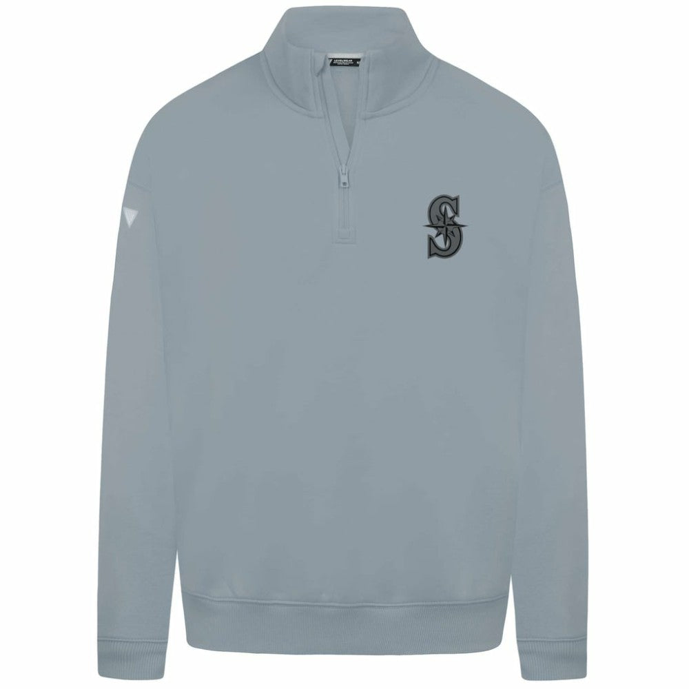 Seattle Mariners Levelwear Murray Nightfall Quarter-Zip Top - Gray - MLB Discount