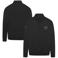 Washington Nationals Levelwear Murray Nightfall Quarter-Zip Top - Black - MLB Online