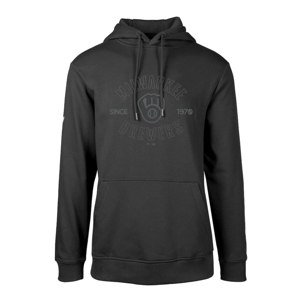 Milwaukee Brewers Levelwear Podium Abyssal Pullover Hoodie - Black - MLB on Sale