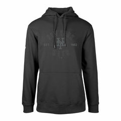 New York Mets Levelwear Podium Abyssal Pullover Hoodie - Black - MLB Sale