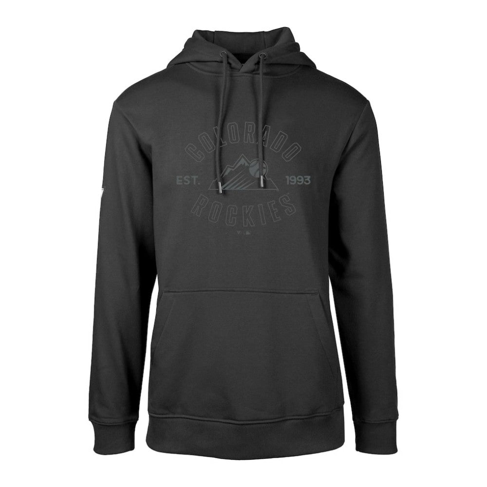 Colorado Rockies Levelwear Podium Abyssal Pullover Hoodie - Black - MLB Sale