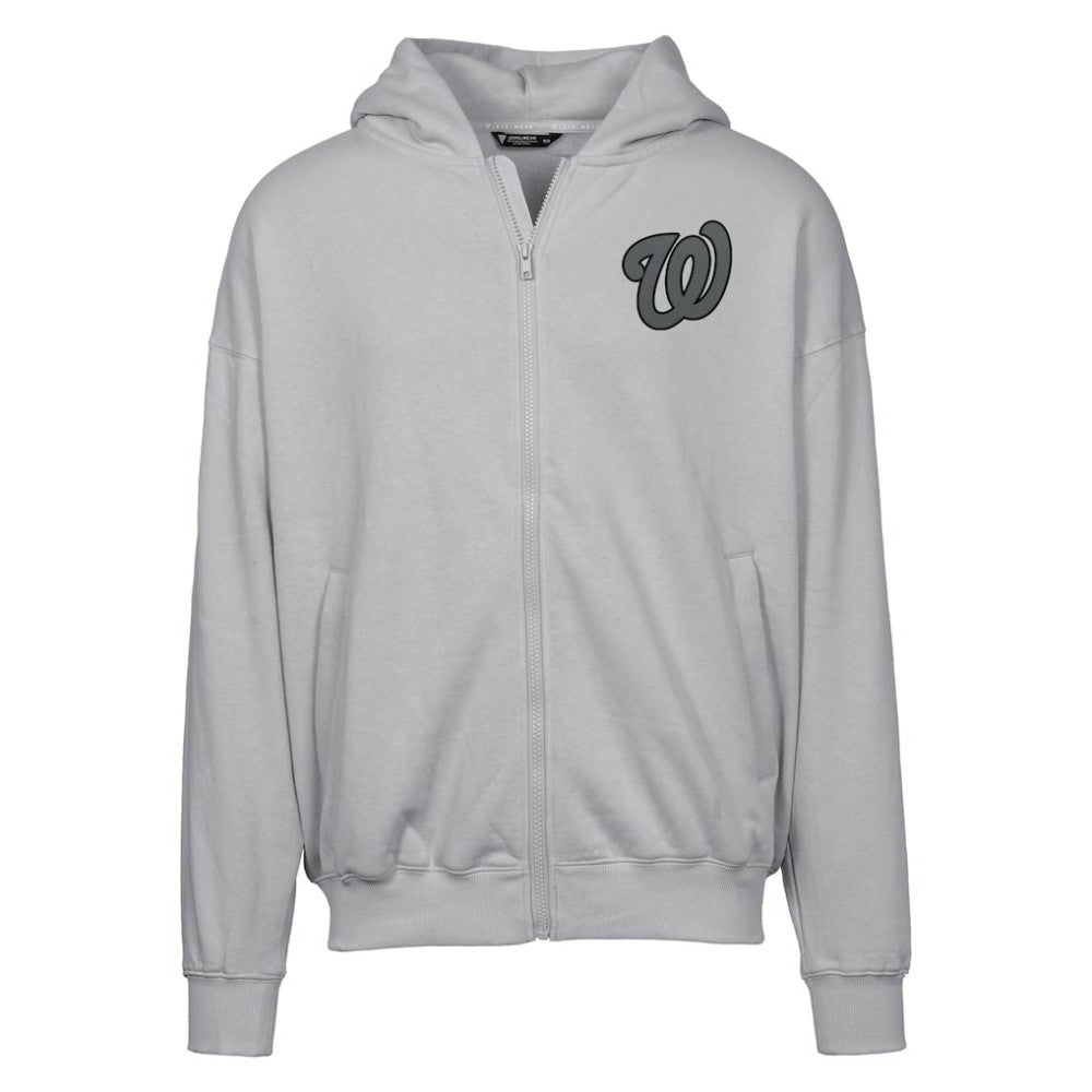 Washington Nationals Levelwear Uphill Abyssal Full-Zip Hoodie - Gray - MLB Sale