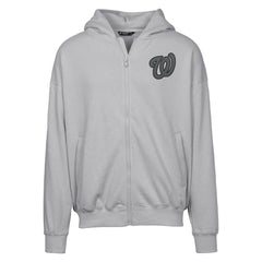 Washington Nationals Levelwear Uphill Abyssal Full-Zip Hoodie - Gray - MLB Sale