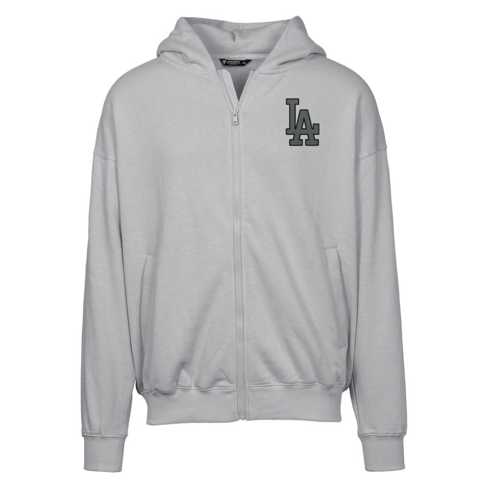 Los Angeles Dodgers Levelwear Uphill Abyssal Full-Zip Hoodie - Gray - MLB Online