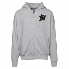 Miami Marlins Levelwear Uphill Abyssal Full-Zip Hoodie - Gray - MLB Sale