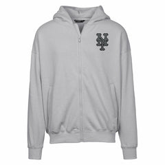 New York Mets Levelwear Uphill Abyssal Full-Zip Hoodie - Gray - MLB Sale
